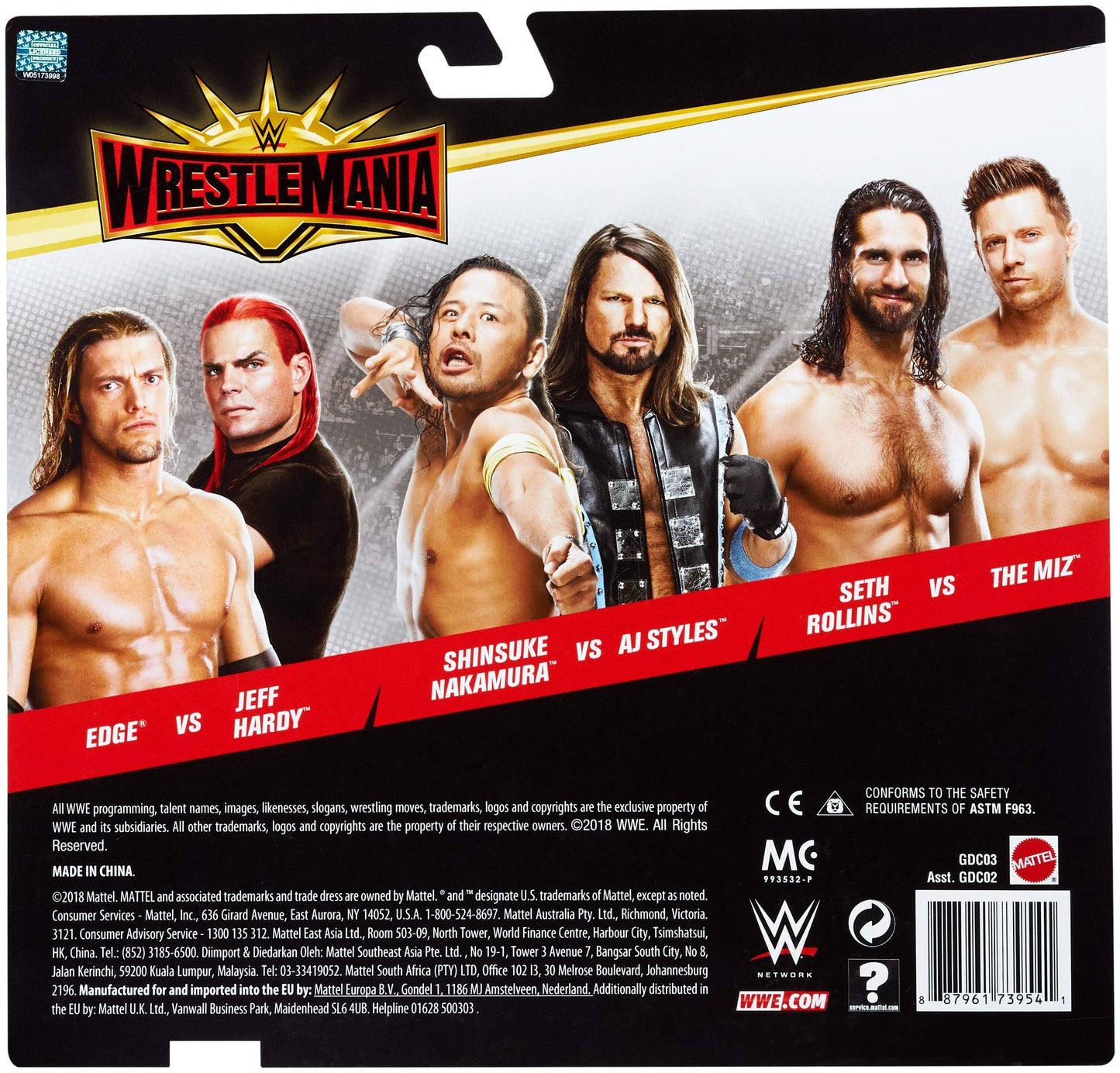 WWE Wrestlemania Jeff Hardy vs Edge 2-Pack