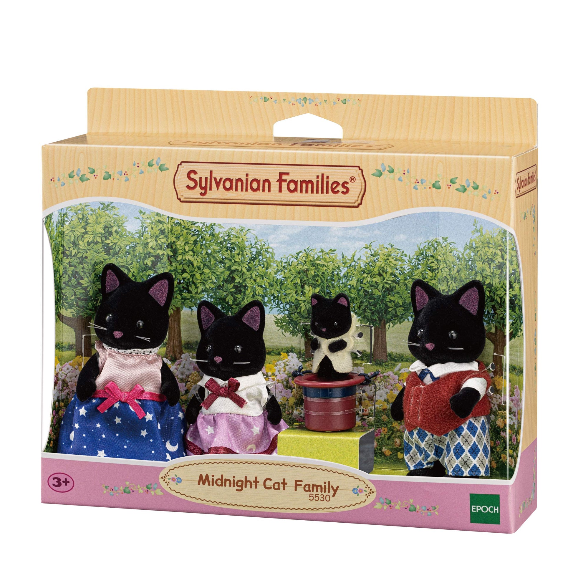 Sylvanian Families 5530 Midnight Cat Family - Dollhouse Playsets
