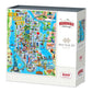 Boardwalk Puzzles New York, NY, 500 Piece Jigsaw Puzzle for Adults, 16 x 20 Inches, Made in USA