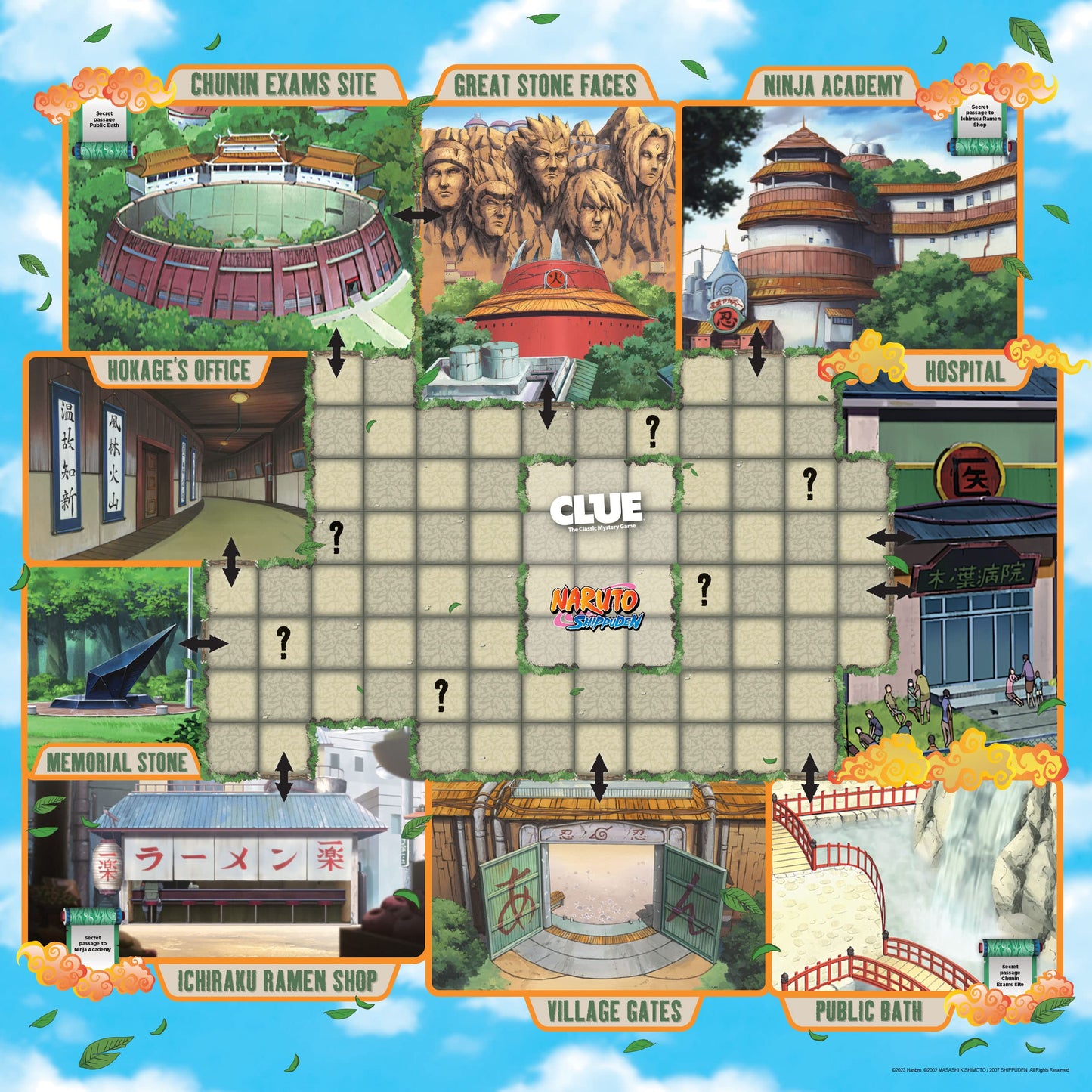 USAOPOLY CLUE: Naruto | Solve The Mystery in This Collectible Clue Game | Featuring Characters & Locations from The Anime TV Show Naruto |