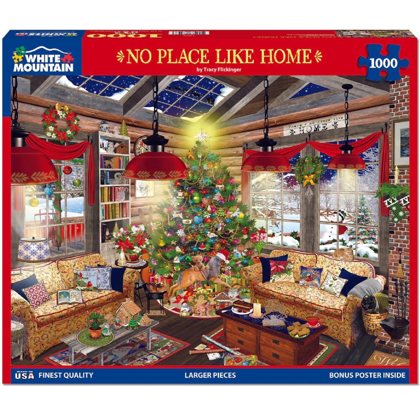 White Mountain 1000 Piece Jigsaw Puzzle, No Place Like Home