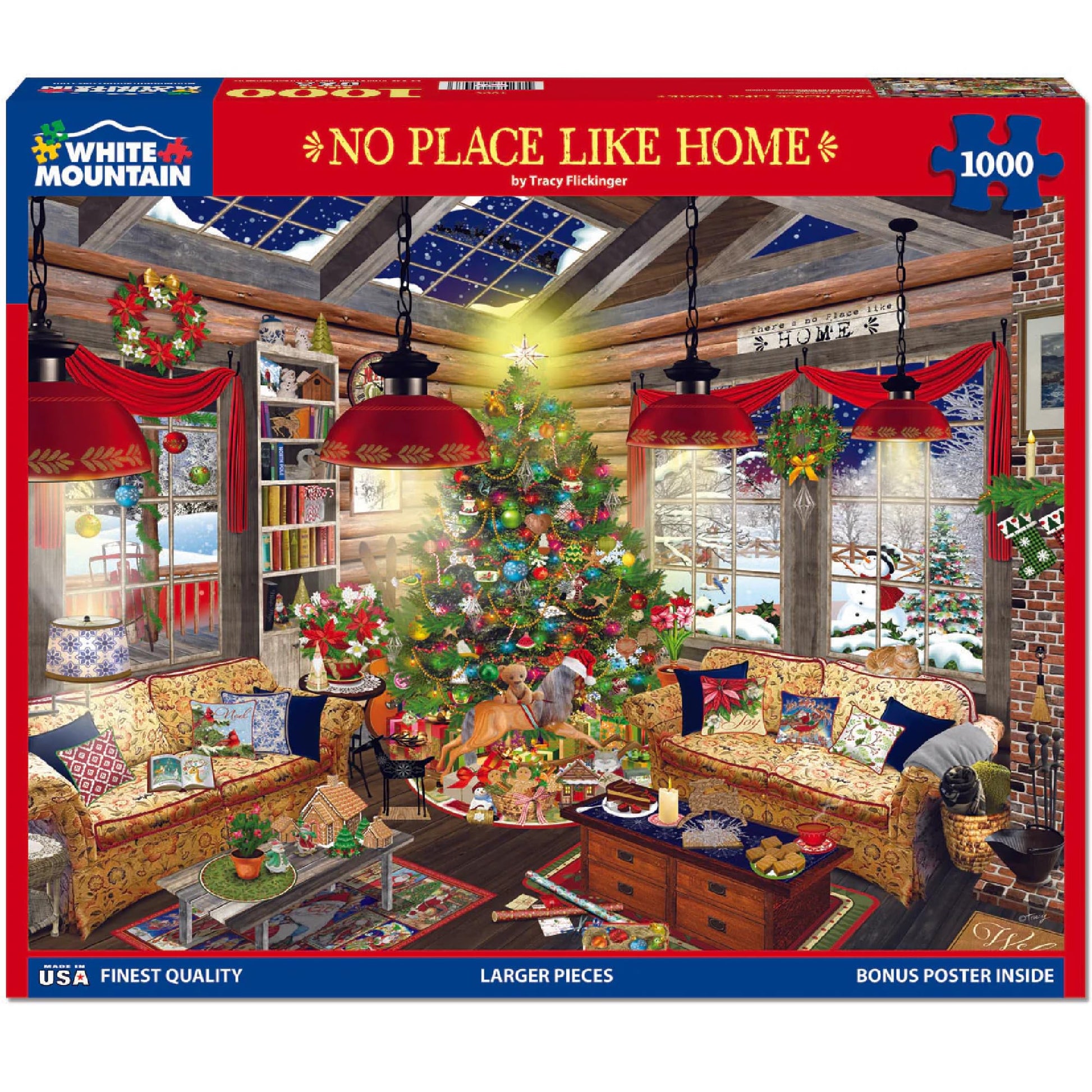 White Mountain 1000 Piece Jigsaw Puzzle, No Place Like Home