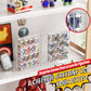 Acrylic Bitty Display Protector Case Compatible with Funko Bitty Pop, Clear Bitties Figure Collection Display Stand, 4 Tiered Mini Figurines Shelf for