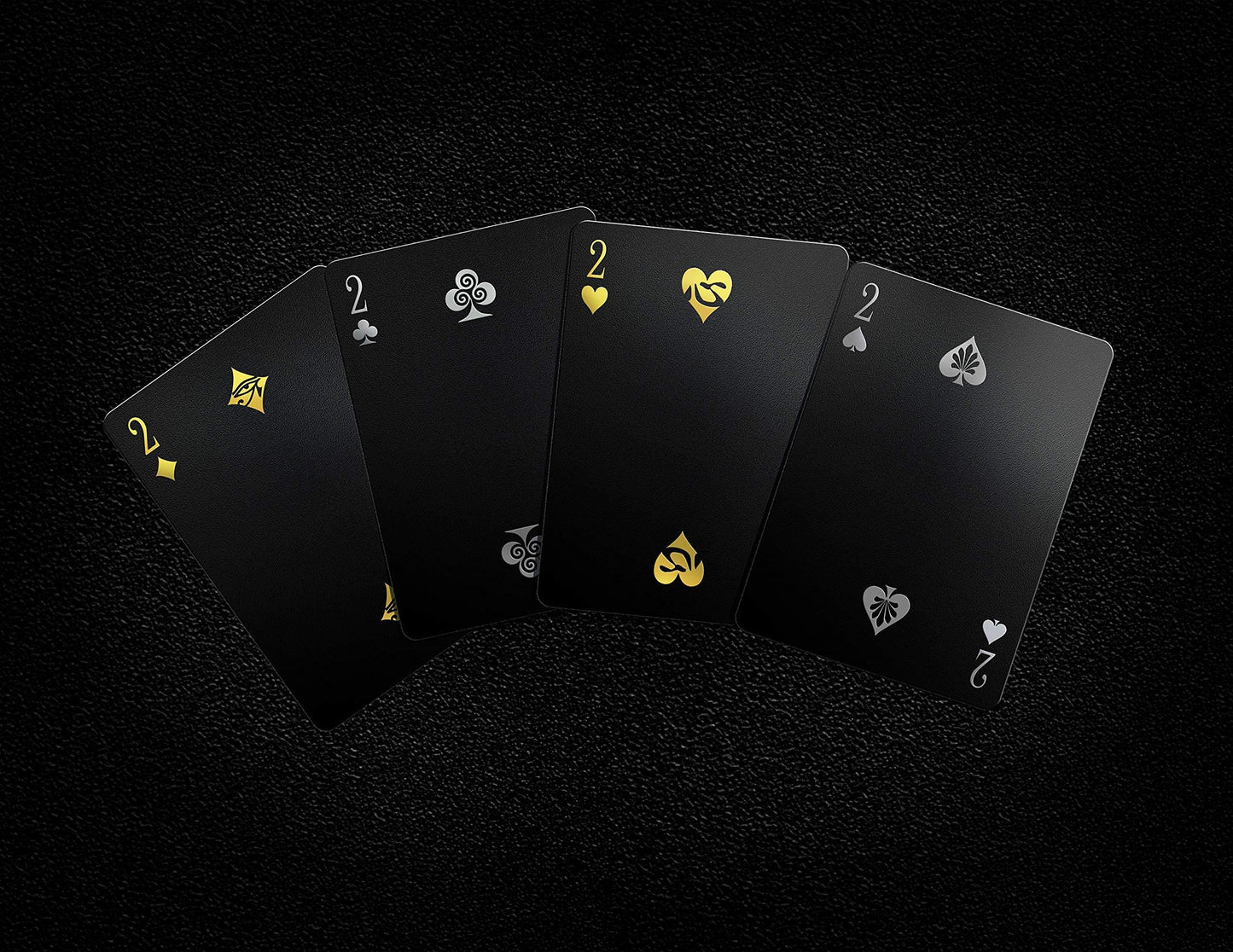 Mythical Creatures Playing Cards - Black, Silver & Gold Edition | Waterproof PVC | Greek, Norse, Egyptian, East Asian Designs | Custom Hand-Drawn Art
