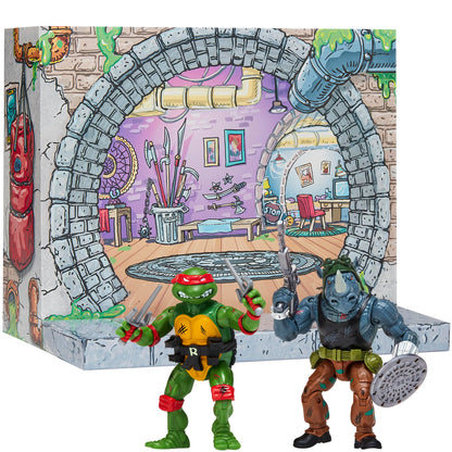Teenage Mutant Ninja Turtles Classic Remastered Raph vs. Rocksteady 2-Pack by Playmates Toys