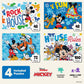 Ceaco - Disney - Mickey's Clubhouse - 4 X 1 Kids Multipack - Engaging Puzzle Perfect for Game Nights - Finished Size Varies