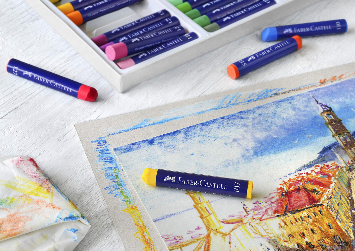 Faber-Castell Oil/Pastel Chalk Pack of 36, Multicoloured, 36 stück (1er Pack)