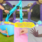 Inflatable Bounce House for Kids 3-6 with Water Slide Ball Pit Pool & 50 Ocean Balls, 5 in 1 Bouncy Castle w/ 6 Sticky Ball Dart Board Game