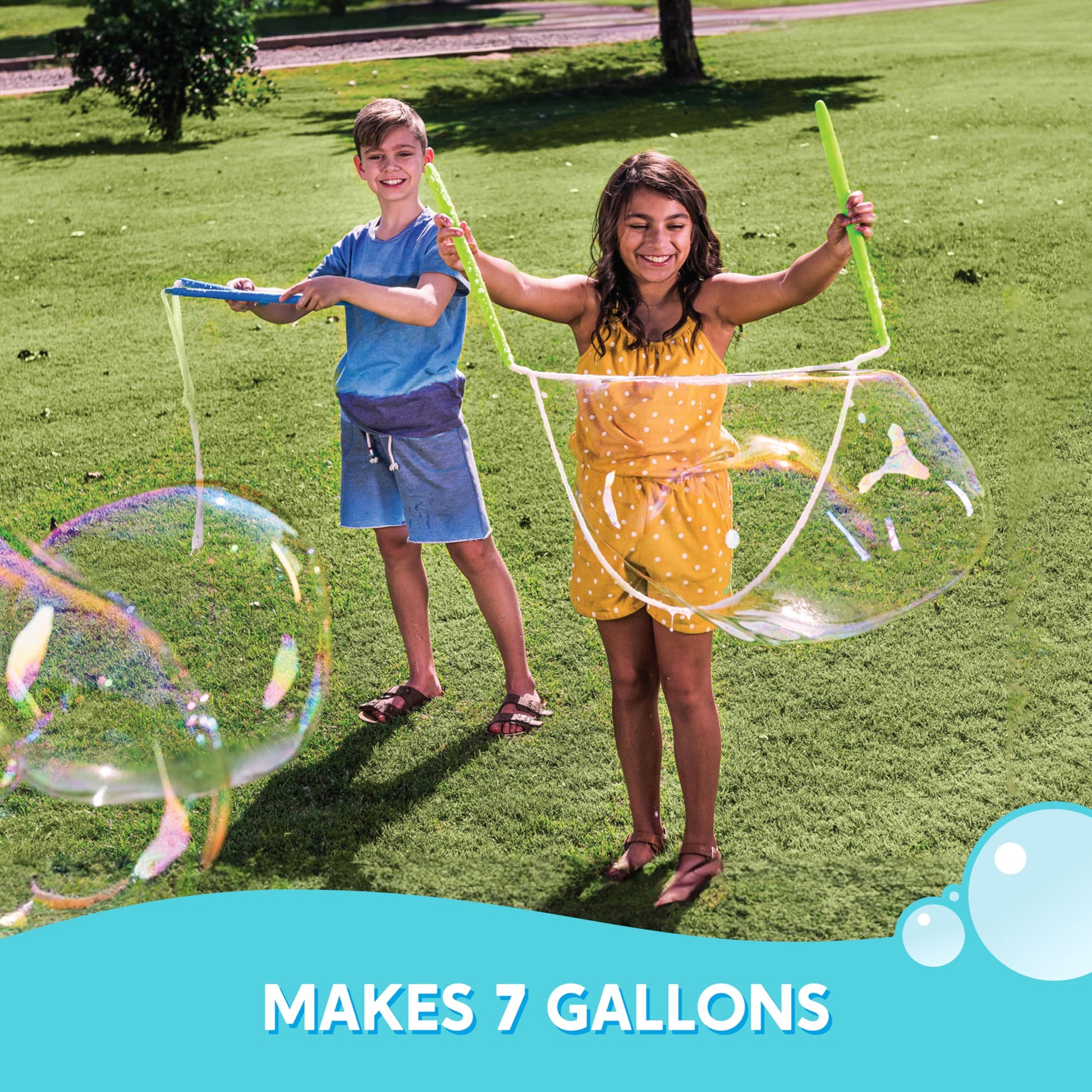 JOYIN SYNCFUN Giant Bubble Solution Makes 7 Gallons (896 OZ), Non Toxic Giant Bubble Mix Powder, Concentrate Solution Refill for Wands, Machine
