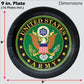 Havercamp Official U.S. Army Party for 16 guests; includes 16 ea. Lg. 9 inch Paper Plates and Napkins in the Official U.S. Army Crest
