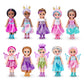 Sparkle Girlz-Dolls-4.7"-Fantasy Little Friend Collection Set of 10 by ZURU, Perfect Girls for Kids 3 Years Old and Up