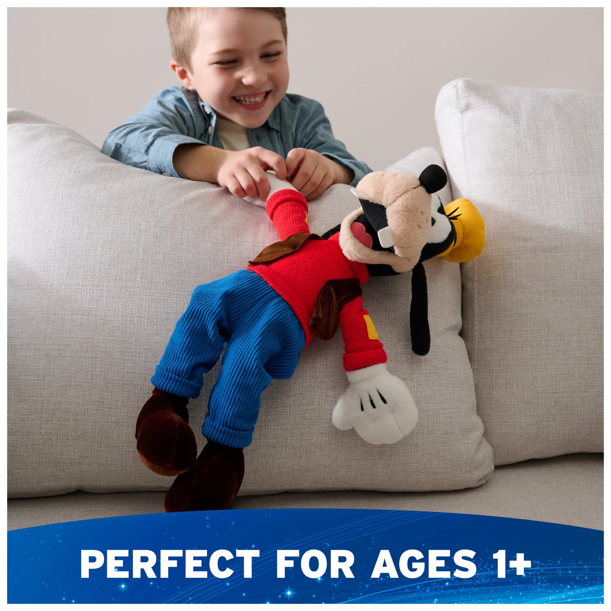GUND Disney Official Goofy 14-Inch Deluxe Plush Toy for Ages 1+