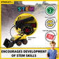 Stanley Jr Take Apart Front Loader Kit for Kids TT002-SY: Children’s 25 Piece Yellow STEM Construction Toy with Figure, Screwdriver, Bolts for Ages 3+