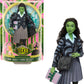 Mattel Universal Wicked Elphaba Fashion Doll & Accessories with Green Skin, Braided Black Hair, Posability & Removable School Uniform
