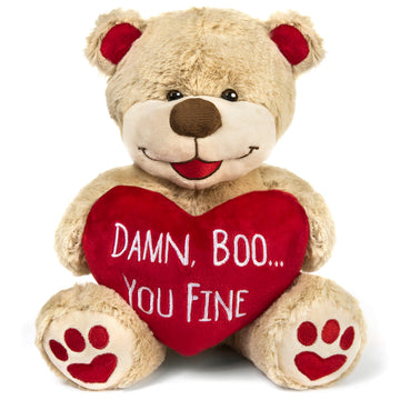 Maad Seymour Butz Valentine Bear - Funny 8" Tall Premium Soft Teddy - Ideal for Long Distance Relationship Gifts & 1 Month for Girlfriend