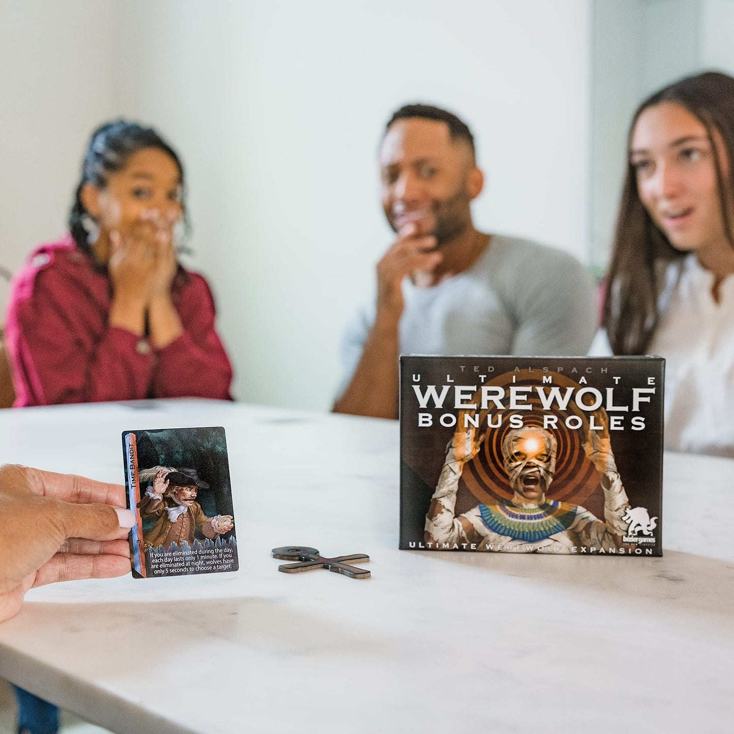 One Night Ultimate Bonus Roles Expansion by Bezier Games | Adds 16 New Roles, Artifact Tokens & Player Number Tokens for One Night Ultimate Werewolf
