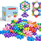 Clip Connect 100 Pieces | Diameter 1.5", Interlocking Solid Plastic Building Blocks Set Early STEM Educational Toy for Preschool Kids Boys and Girls