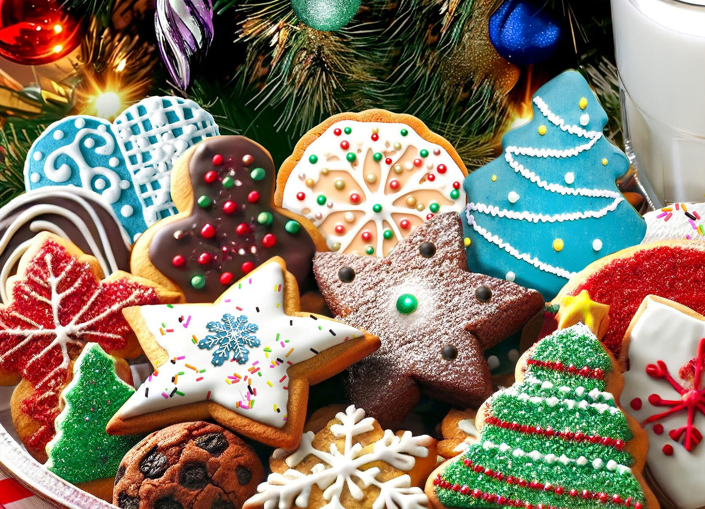 Springbok Santa's Cookies 500 Piece Jigsaw Puzzle for Adults and Family