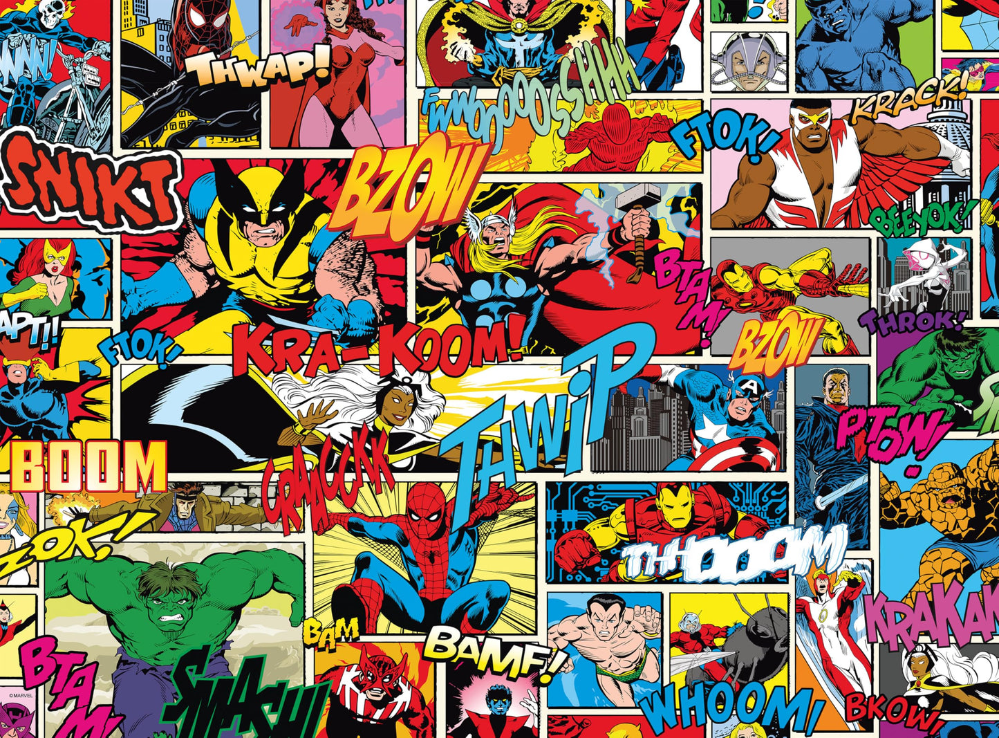 Buffalo Games - Marvel Comics Heroes Comic Collage - 1000 Piece Puzzle