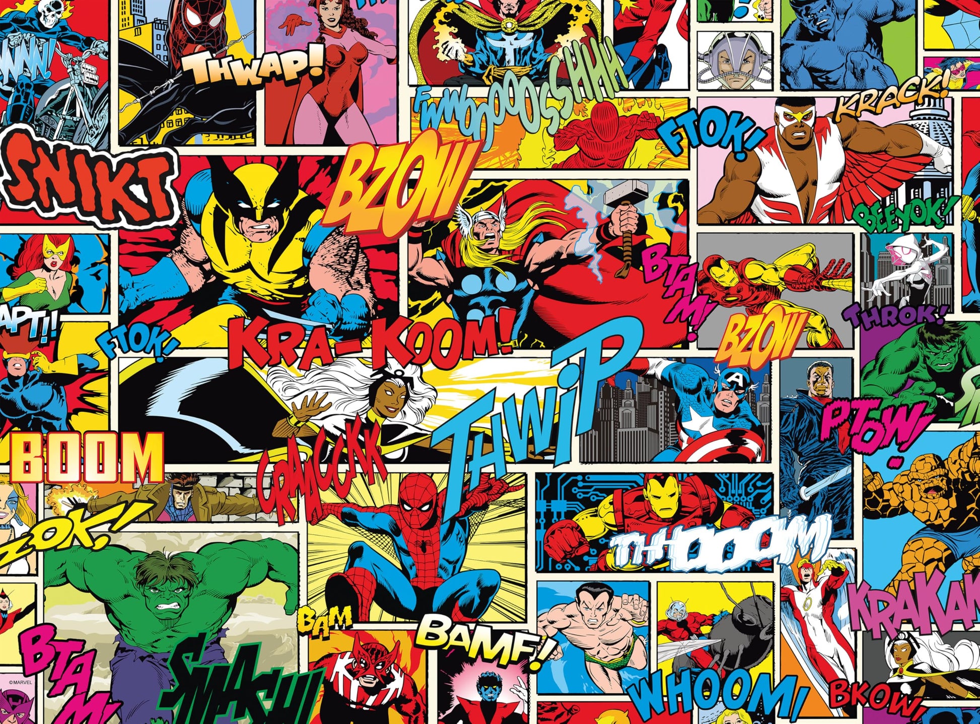 Buffalo Games - Marvel Comics Heroes Comic Collage - 1000 Piece Puzzle