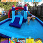 Whubefy 13FT Classic Inflatable Bounce House Water Slide Park for Kids 3-8