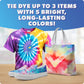 Blue Marble Tie-Dye Dotz 10-Piece Set - Make Vibrant, Colorful Tie Dye Designs with Dotz, Dropper, and Gloves - Fun and Easy Craft Kit for Kids