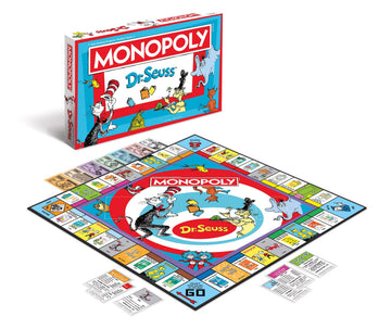 Monopoly: Dr. Seuss | Buy, Sell, Trade Books | Collectible Classic Monopoly Game Featuring Custom Game Board & Artwork | Officially-Licensed Game