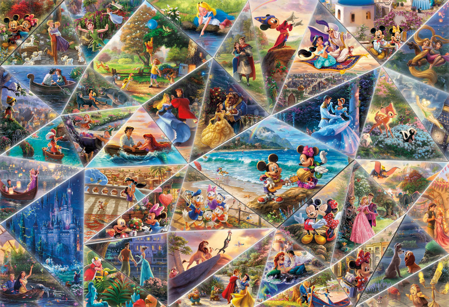 Ceaco - Thomas Kinkade Disney - Collage - 2000 Piece Puzzle for Adults