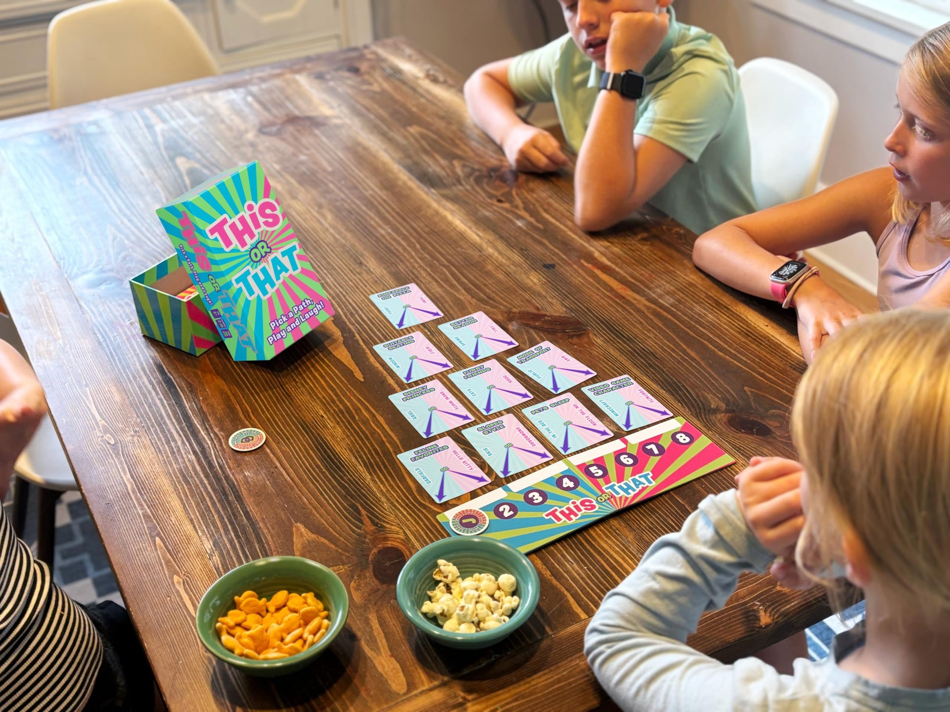 This or That Party Game - Family Card Game with Easy Either/Or Choices | Fun Guessing Game for Kids, Teens & Adults Where Players Follow Their Path