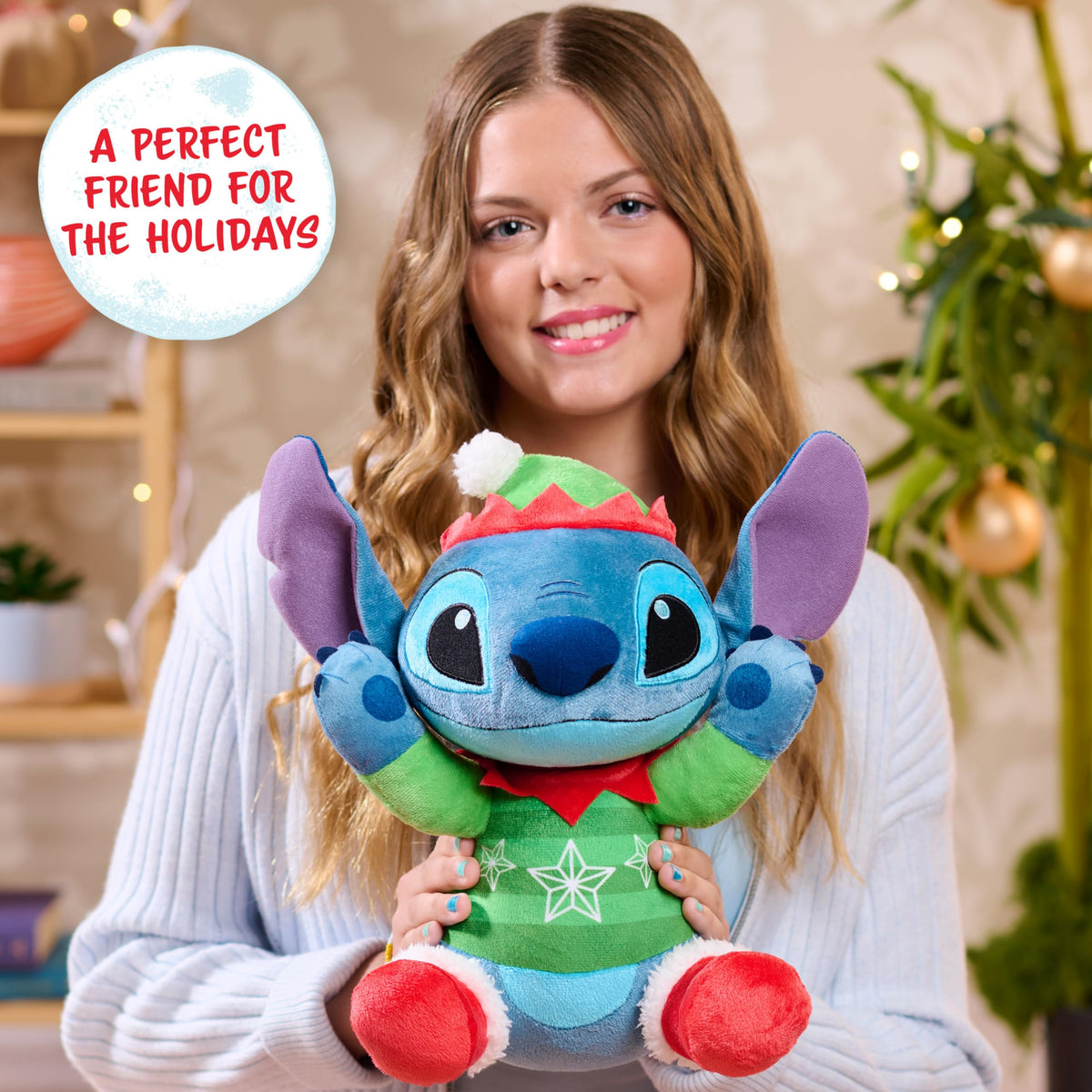 Disney Stitch Large Holiday Plush by Just Play