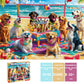 Puzzles for Adults 1000 Pieces, Dog Jigsaw Puzzles 1000 Pieces - Doggo Beach Bash, Party Decor Impossible Puzzle, Finished Size 27.56 * 19.69",