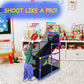Kiddie Play Arcade Basketball Game Set for Kids 4 Balls and Hoop
