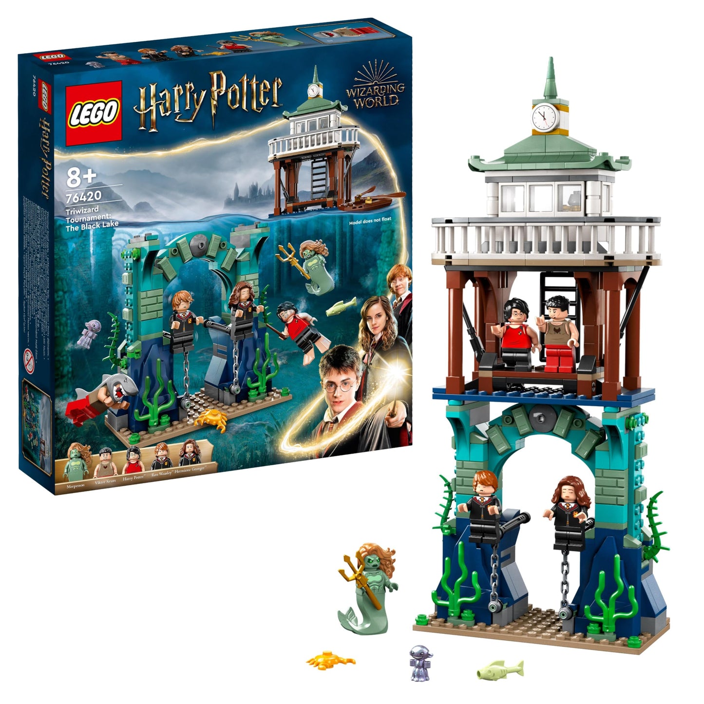 LEGO 76420 Harry Potter Tournament of the Three Wizards: The Black Lake, Construction Toy for Kids, Movie Goblet of Fire, Mini Figures Rum