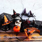 Blulu 12 Pieces Halloween Headbands Witch Hat Hairbands Bulk Witch Hair Hoops Halloween Hair Accessories for Women Cosplay Costume Supplies