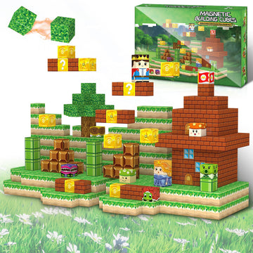 Inknows Magnetic Building Blocks for Kids Ages 4-8, Magnet Cubes Blocks for Boys & Girls, STEM Building Game Sensory Outdoor Toys Christmas Birthday