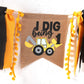 I Love Making High Chair Banner - Construction 1st Birthday Decorations, Construction One Highchair