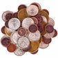 The Dragon's Hoard: 60 Real Metal Fantasy Coins with Leather Pouch | Board Game Accessory for Tabletop RPG Role-Play Strategy Games | Bronze, Silver