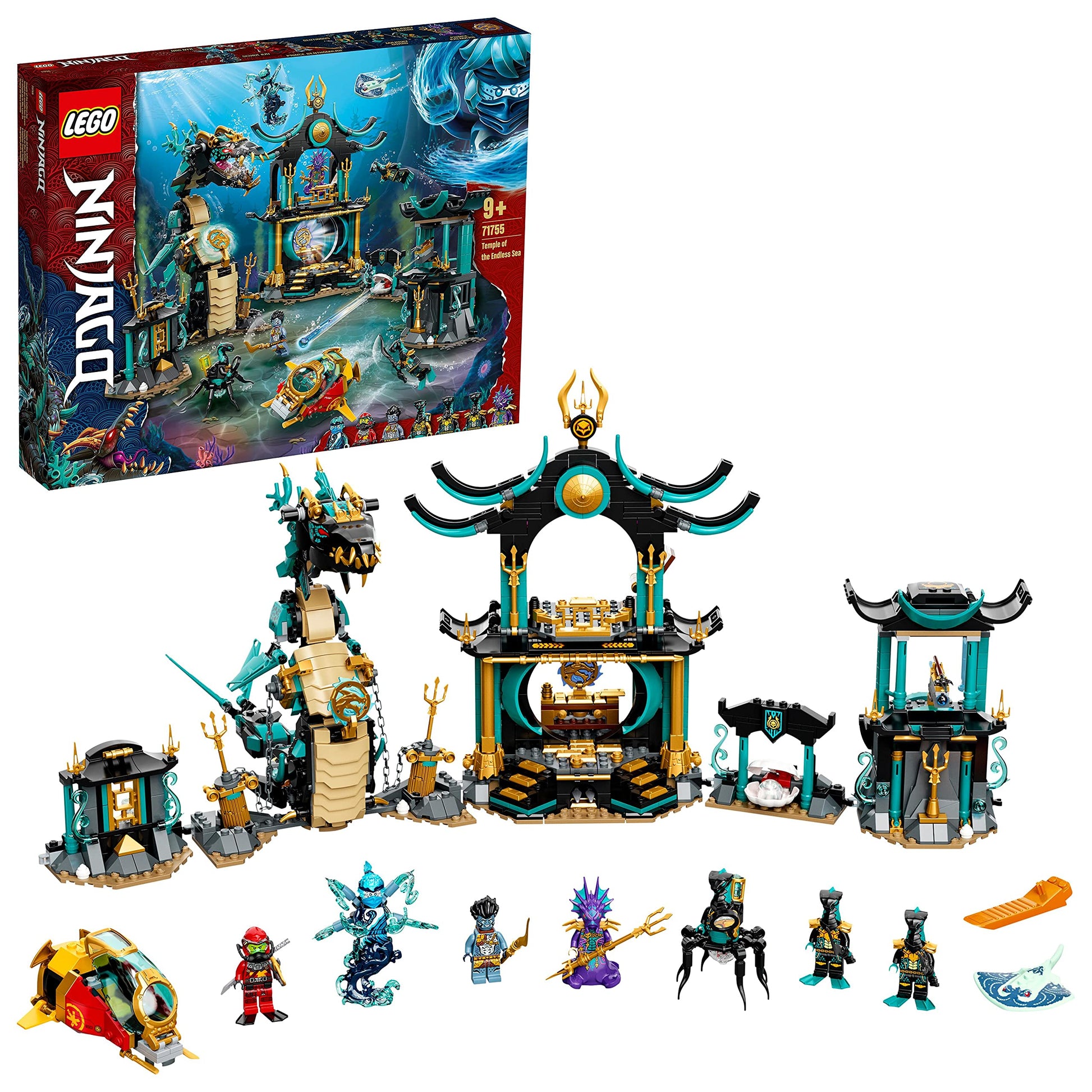 Lego 71755 NINJAGO Temple of The Endless Sea Building Toy, Underwater Playset with Ninja Kai Minifigure, Gifts for 9 Plus Year Old Boys & Girls