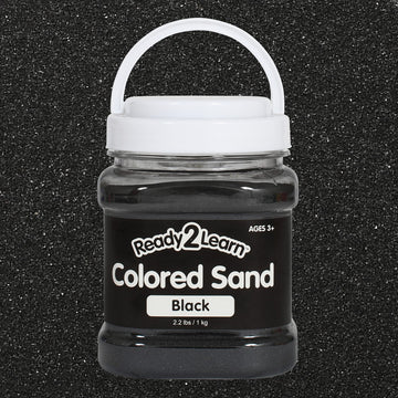 READY 2 LEARN Colored Sand | Black | 2.2 lbs | Play Sand for Kids | Perfect for Arts and Crafts, Sensory Bins, Wedding Decorations and Vase Filler