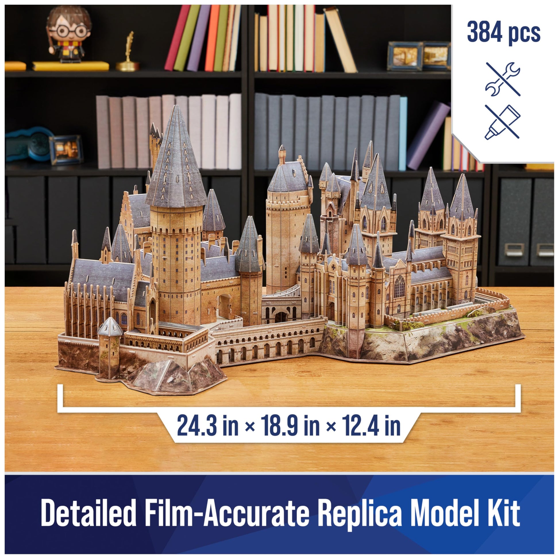 4D Build Harry Potter Deluxe Hogwarts 3D Puzzle Model Kit for Adults
