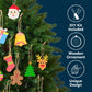 JOYIN 100 Pcs Christmas Wooden Ornaments Crafts to Paint, Unfinished Wood Painting Kits with 8 Watercolor Pens for Kids, Make Your Own DIY Hanging
