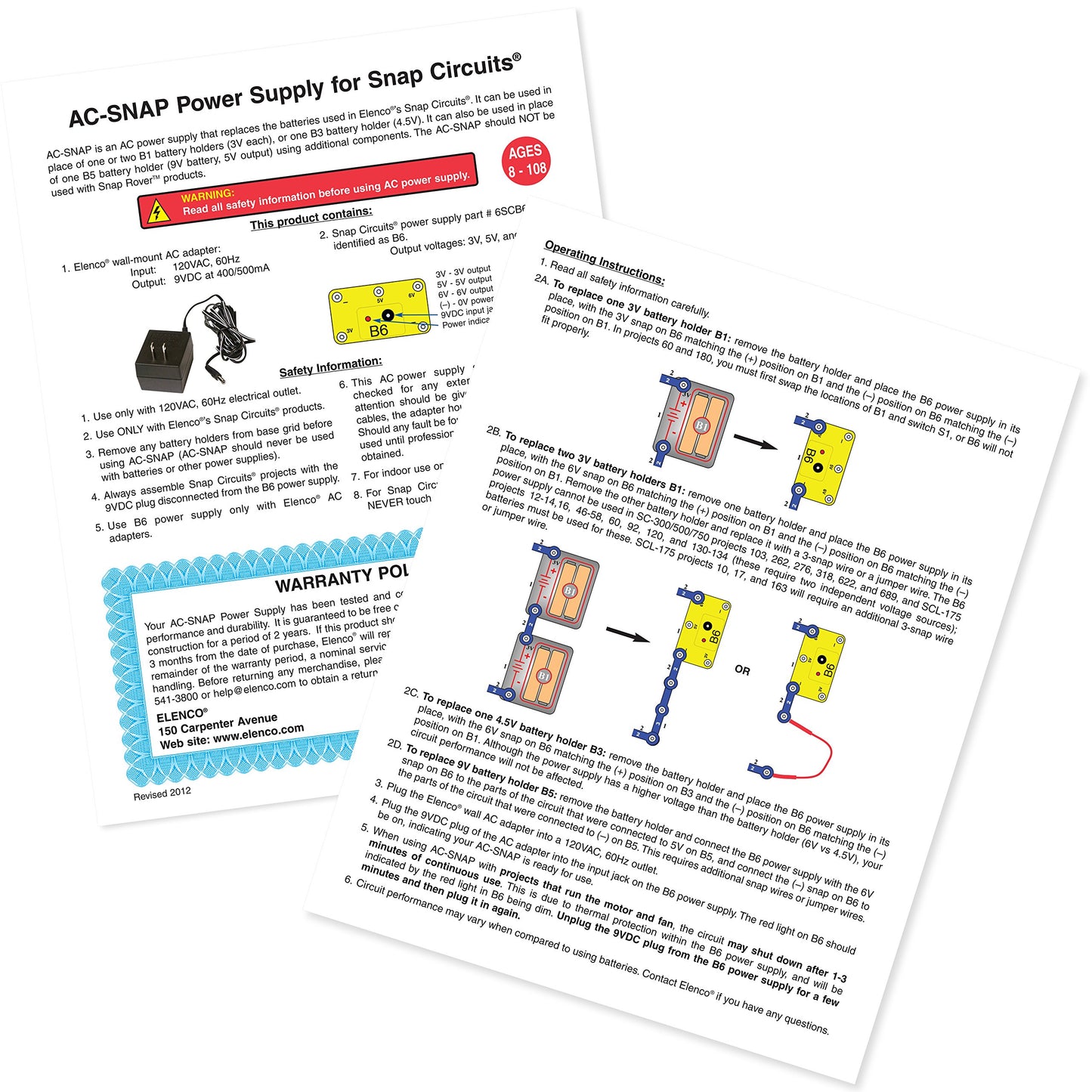 Snap Circuits - Battery Eliminator