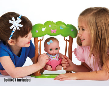JC Toys Adorable Lil' Cutesies Swing Fits Most Dolls Up to 10" , Green,24 months to 99 months