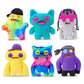 Fuggler Fugg Life 9-Inch Plush Toy (Squidge) by ZURU - Funny Ugly Monster Stuffed Animal with Human-Like Teeth, Quirky Collectible Plush for Kids
