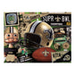 YouTheFan NFL New Orleans Saints Retro Series Puzzle - 500 Pieces, Team Colors, Large
