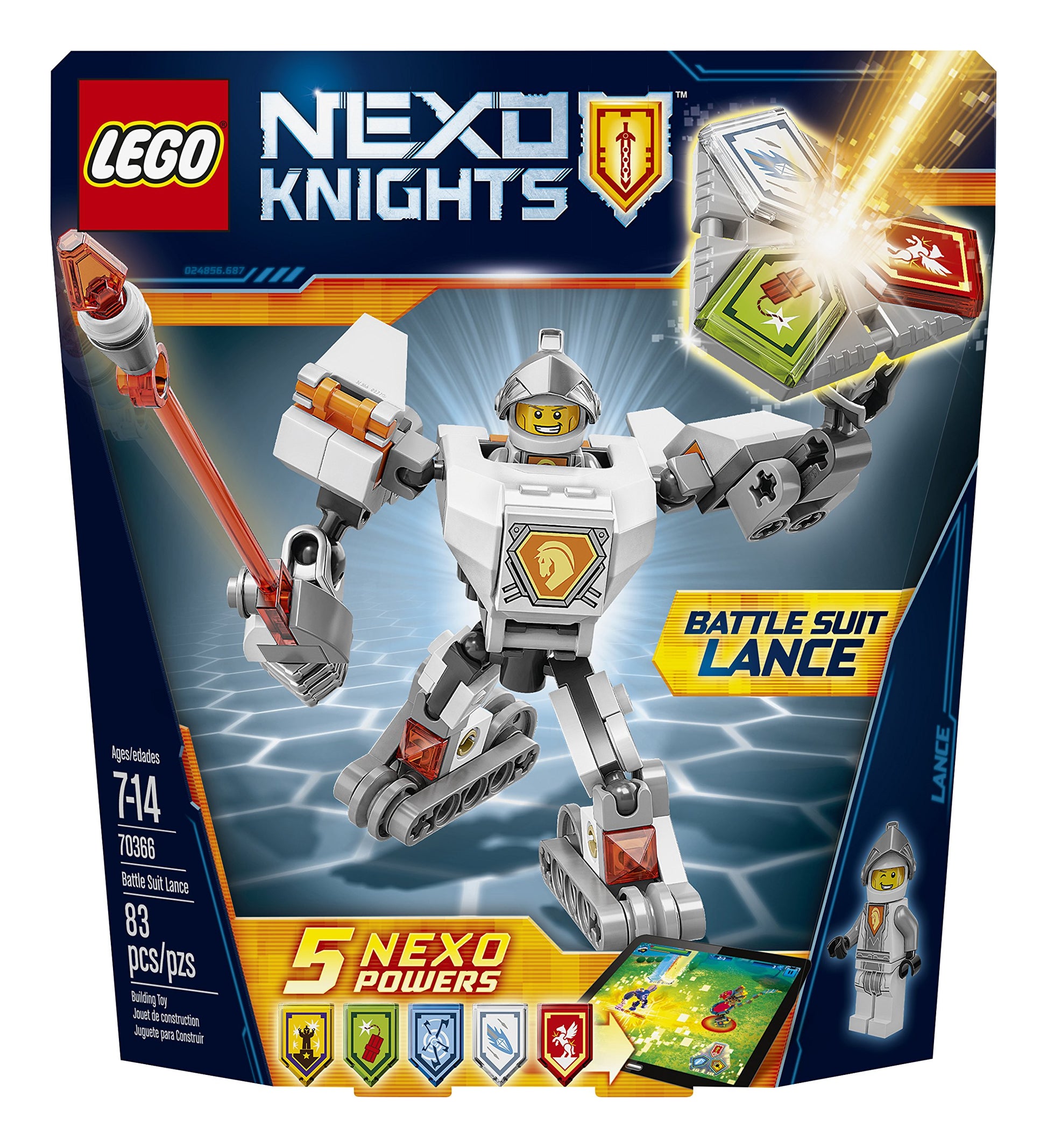 LEGO Nexo Knights Battle Suit Lance 70366 Building Kit (83 Piece)