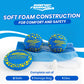 Wave Runner Water Skipping Balls 2 Pack, Soft Foam Pool Balls for Kids & Adults, Bounce Across Water, Floating Beach Toys with Mesh Bag, Summer Pool