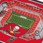 YouTheFan NFL Tampa Bay Buccaneers Licensed Fan Cribbage Wood Board Game