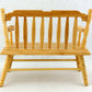 Melody Jane Dolls Houses Dollhouse Miniature Oak Deacons Bench