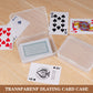 Playing Card Deck Cases 8Pcs Clear Plastic Playing Card Boxes Snaps Closed Poker Gaming Holder Plastic Storage Box Trading Card Box Card Storage